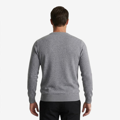 Men's Crew-Neck Knit Jumper Long Sleeve Casual Everyday Wear