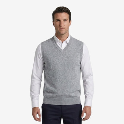 Men's Knit Slipover Sweater Relaxed Fit Smart Casual Layering Style