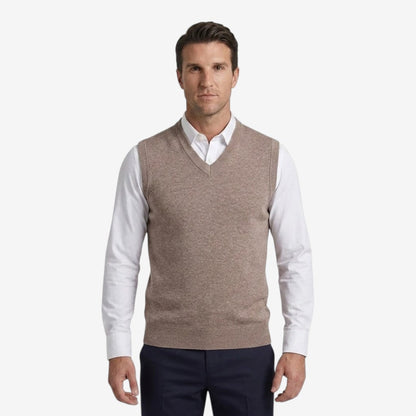 Men's Knit Slipover Sweater Relaxed Fit Smart Casual Layering Style