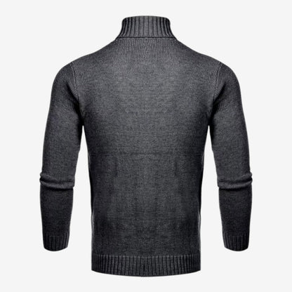 Men's Cable Knit Roll-Neck Jumper Warm Winter Knitwear Casual Everyday