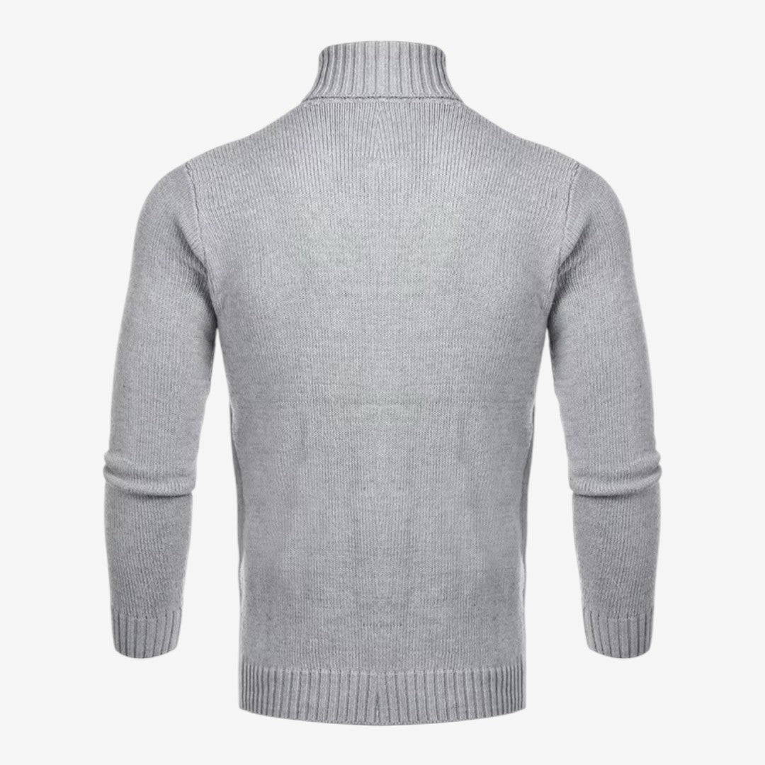 Men's Cable Knit Roll-Neck Jumper Warm Winter Knitwear Casual Everyday