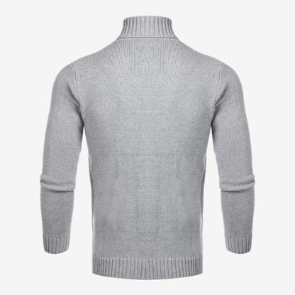 Men's Cable Knit Roll-Neck Jumper Warm Winter Knitwear Casual Everyday