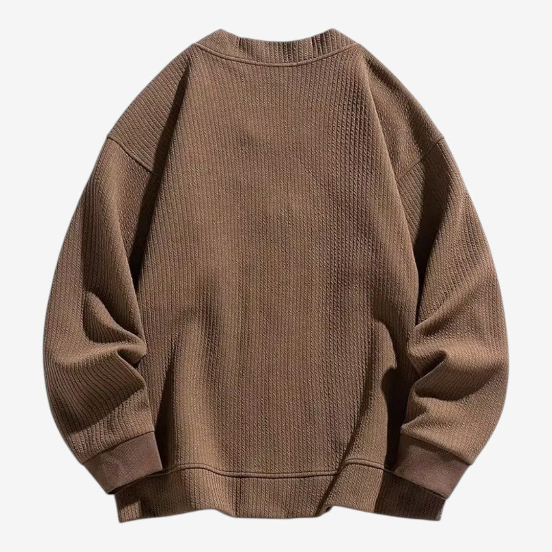 Men's Zip-Up Cardigan with Pockets Casual Knit Everyday Layering