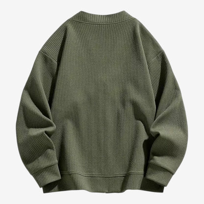 Men's Zip-Up Cardigan with Pockets Casual Knit Everyday Layering