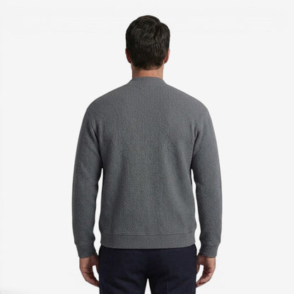 Men's Zip-Up Cardigan with Pockets Casual Knit Everyday Layering