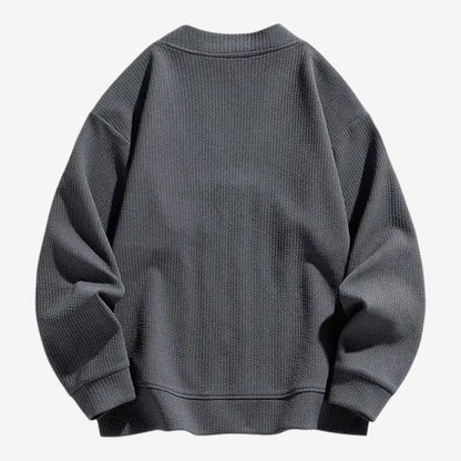 Men's Zip-Up Cardigan with Pockets Casual Knit Everyday Layering