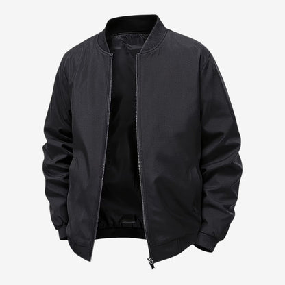 Men's Casual Bomber Jacket Zip-Up Baseball Collar Relaxed Fit Everyday