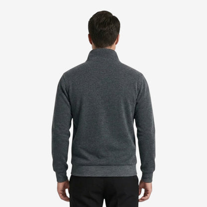 Men's Casual Knit Jacket Zip Closure Stand Collar Pockets Everyday Wear