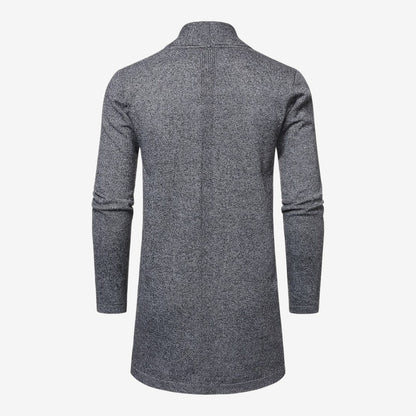 Men's Classic Long Cardigan Open Front Layering Soft Warm Casual