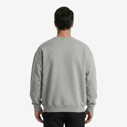 Men's Casual Crew-Neck Sweatshirt Relaxed Fit Soft Everyday Wear