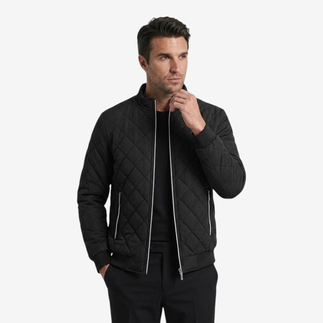 Men's Winter Bomber Jacket Slim Fit Fleece Lined Casual Outerwear