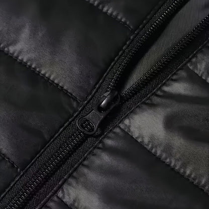 Men's Hooded Puffer Jacket Warm Casual Streetwear Everyday Layering