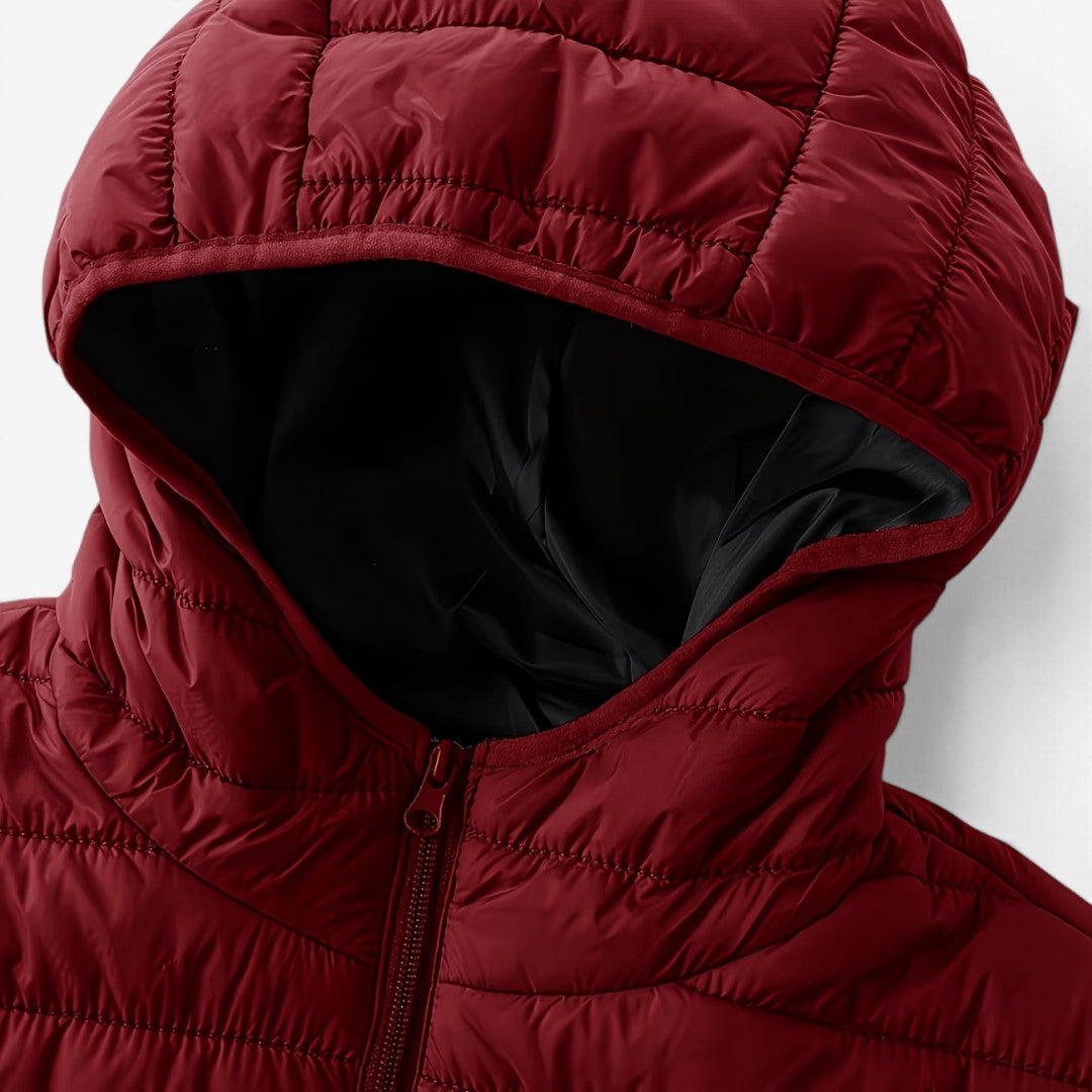 Men's Hooded Puffer Jacket Warm Casual Streetwear Everyday Layering