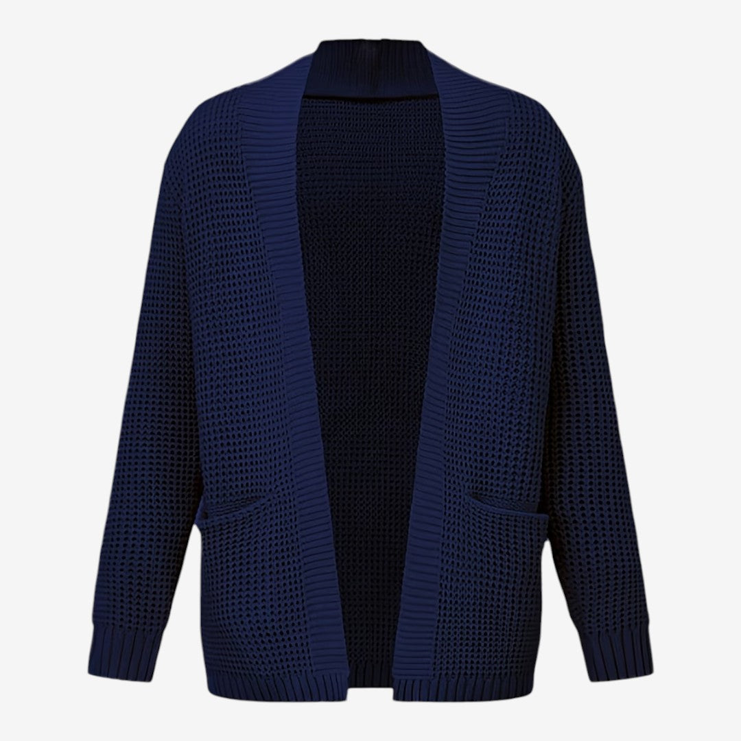 Men's Knit Cardigan Relaxed Fit Long Sleeve Open Front Casual Everyday Wear