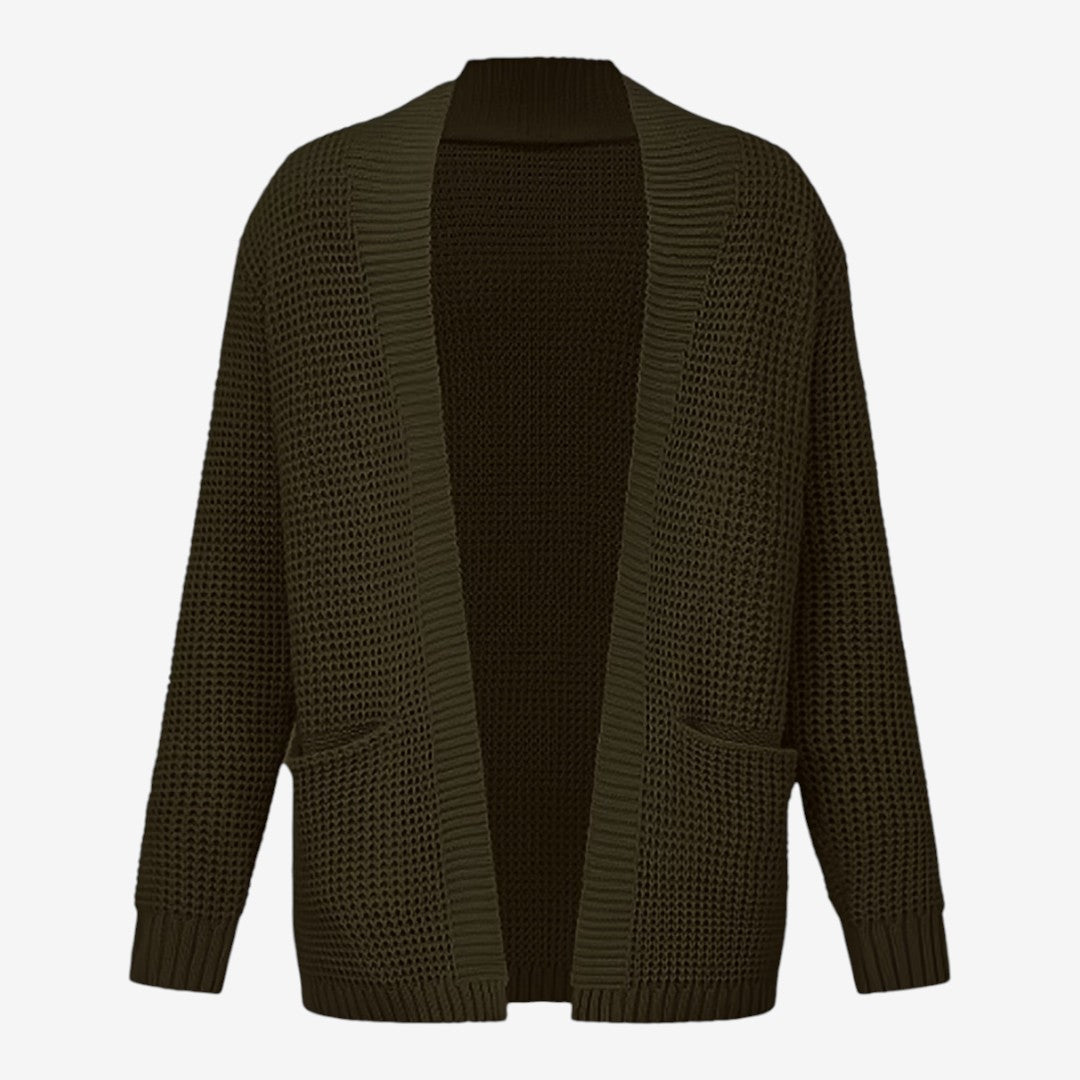 Men's Knit Cardigan Relaxed Fit Long Sleeve Open Front Casual Everyday Wear
