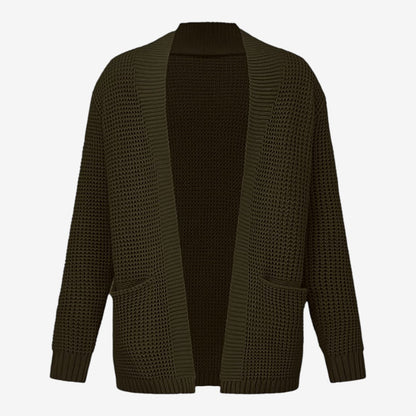 Men's Knit Cardigan Relaxed Fit Long Sleeve Open Front Casual Everyday Wear