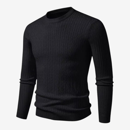 Men's Autumn Cable Knit Jumper Soft Casual Layering Comfortable Style