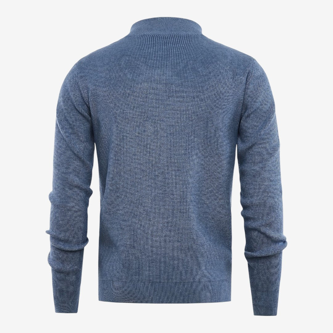 Men's Full Zip Knit Cardigan Casual Fit Long Sleeve Stylish Winter Wear