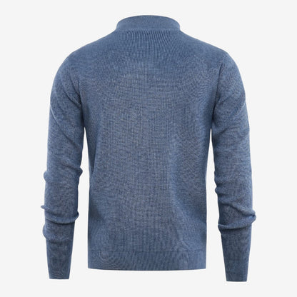 Men's Full Zip Knit Cardigan Casual Fit Long Sleeve Stylish Winter Wear