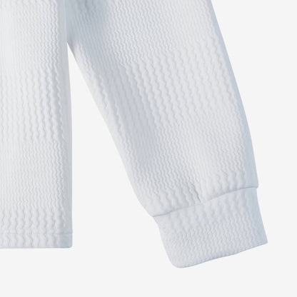 Men's Ribbed Long Sleeve Polo Shirt Collared Smart Casual Everyday Wear
