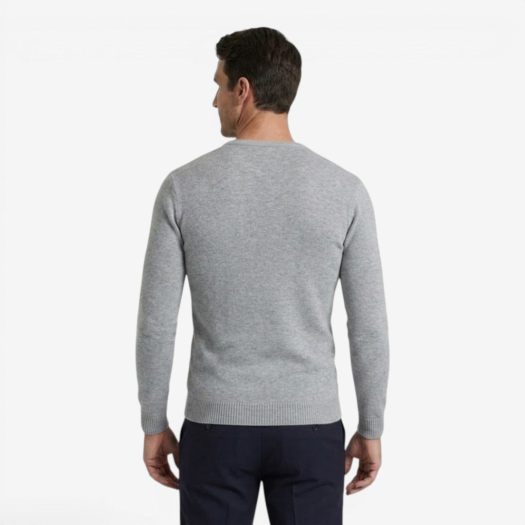Men's Slim Fit Knit Jumper Soft Casual Style Relaxed Everyday Wear