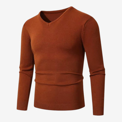 Men's Slim Fit Knit Jumper Soft Casual Style Relaxed Everyday Wear