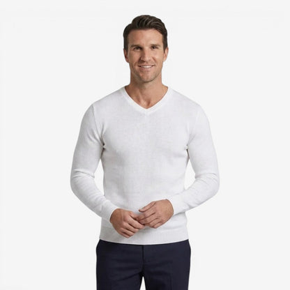 Men's Slim Fit Knit Jumper Soft Casual Style Relaxed Everyday Wear