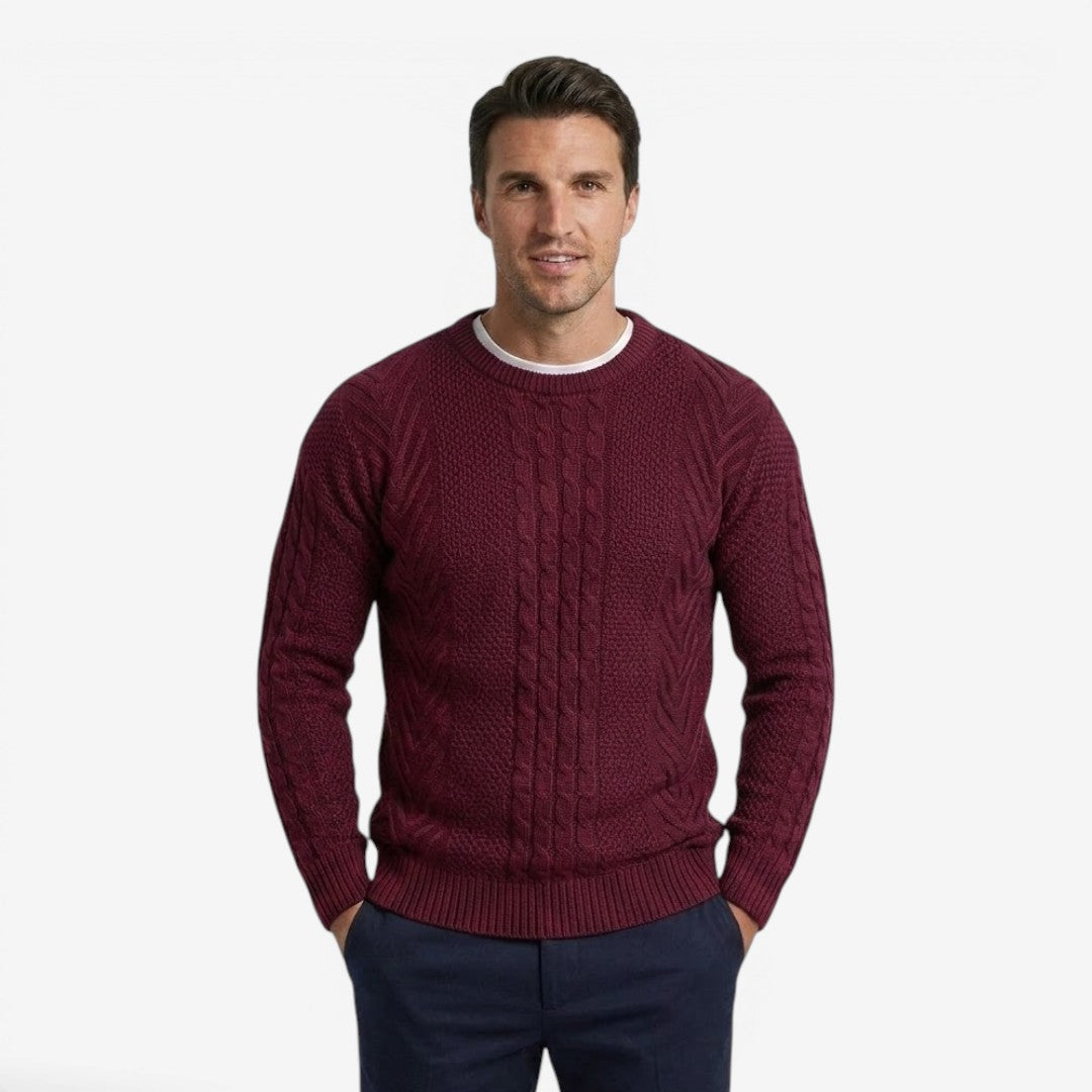 Men's Soft Knit Jumper Crew-Neck Casual Everyday Wear Fashion