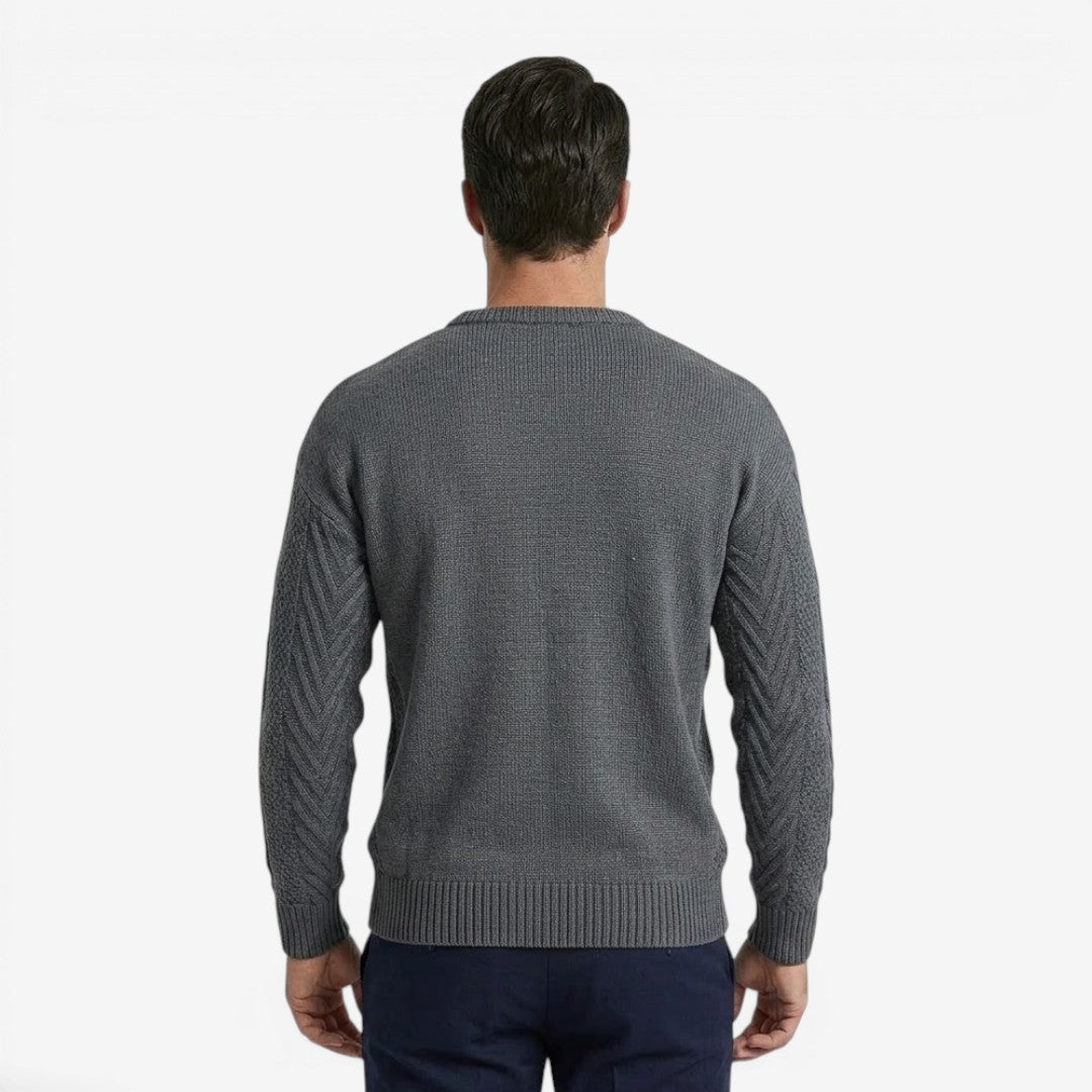 Men's Soft Knit Jumper Crew-Neck Casual Everyday Wear Fashion