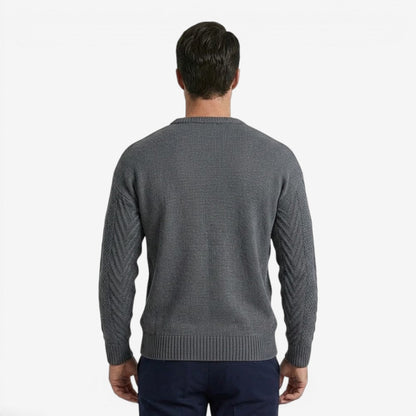 Men's Soft Knit Jumper Crew-Neck Casual Everyday Wear Fashion