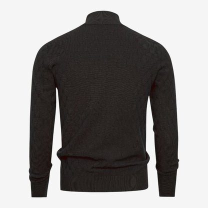 Men's Soft Stretch Quarter Zip Jumper Stand Collar Casual Everyday Wear