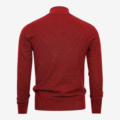 Men's Soft Stretch Quarter Zip Jumper Stand Collar Casual Everyday Wear