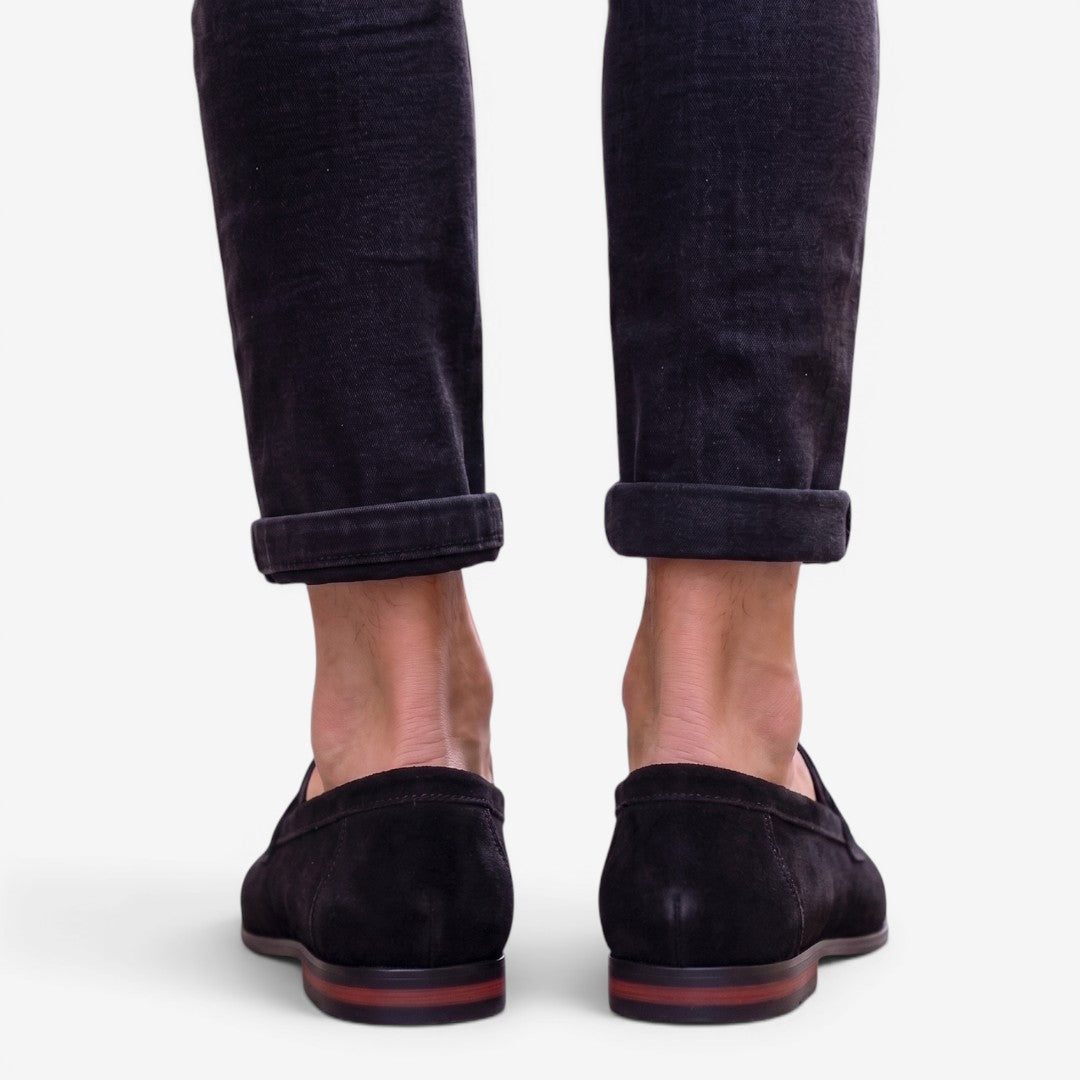 Men's Suede Loafers Slip-On Stylish Casual Shoes for Weddings