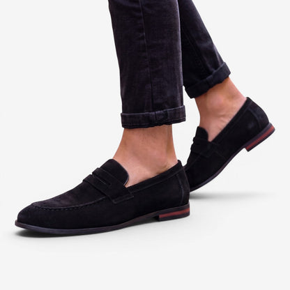Men's Suede Loafers Slip-On Stylish Casual Shoes for Weddings