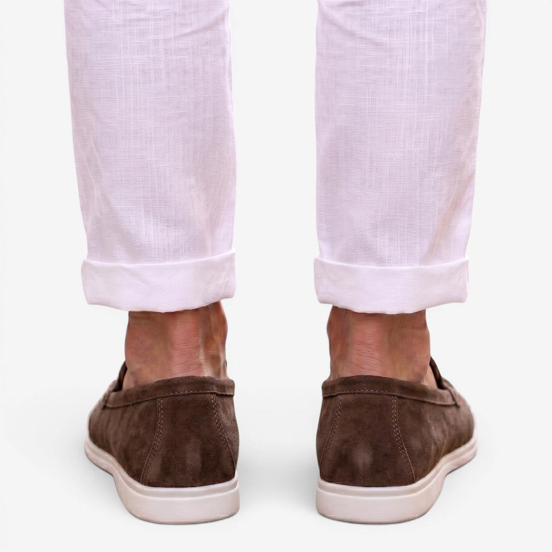 Men's Suede Loafers Slip-On Formal Elegant Stylish Summer Events