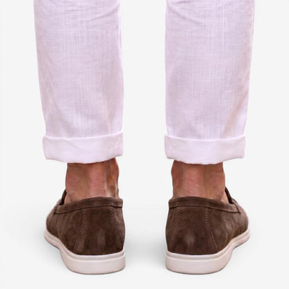 Men's Suede Loafers Slip-On Formal Elegant Stylish Summer Events