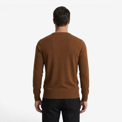 Men's Crew-Neck Knit Jumper Long Sleeve Casual Everyday Wear