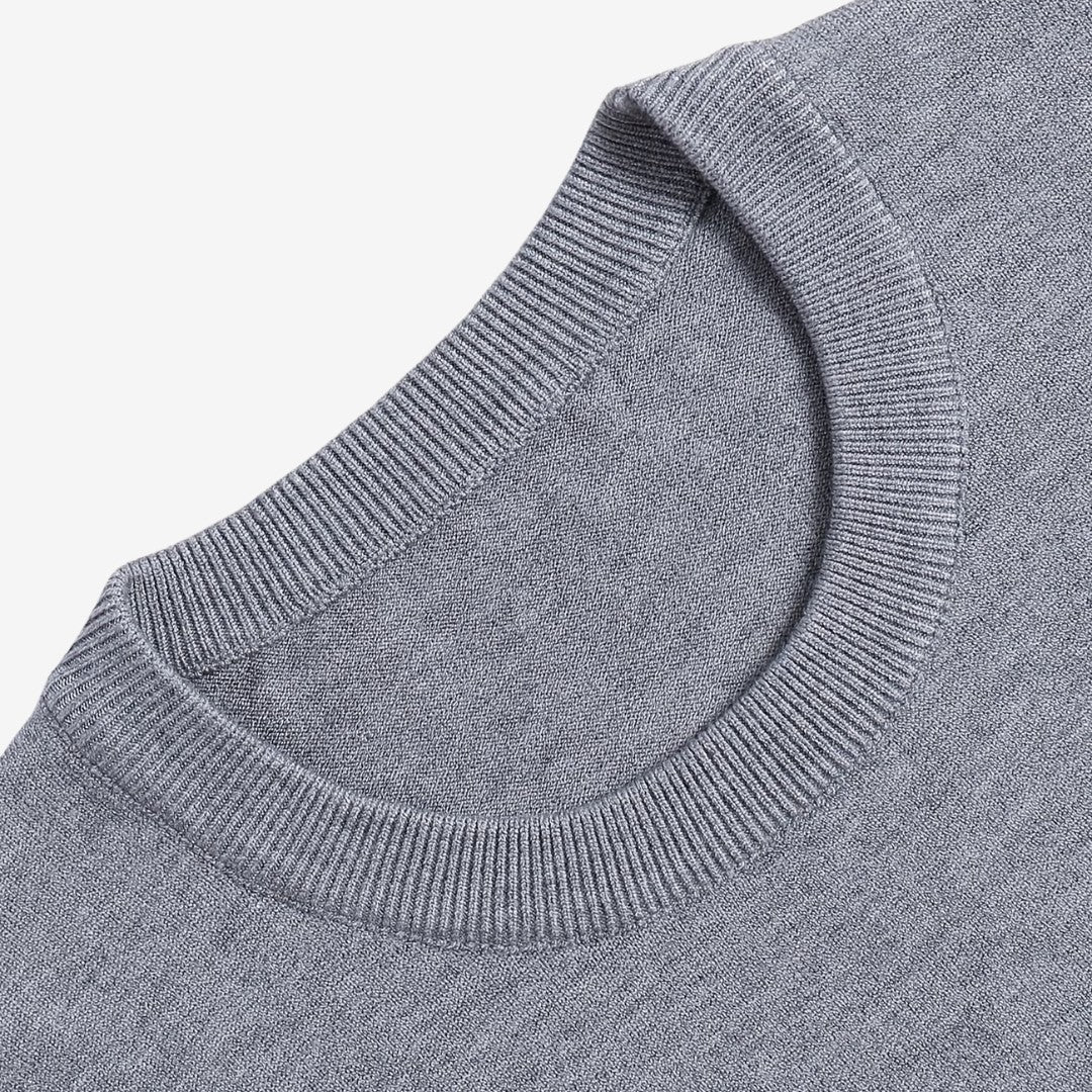 Men's Crew-Neck Knit Jumper Long Sleeve Casual Everyday Wear