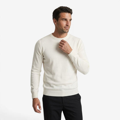 Men's Crew-Neck Knit Jumper Long Sleeve Casual Everyday Wear