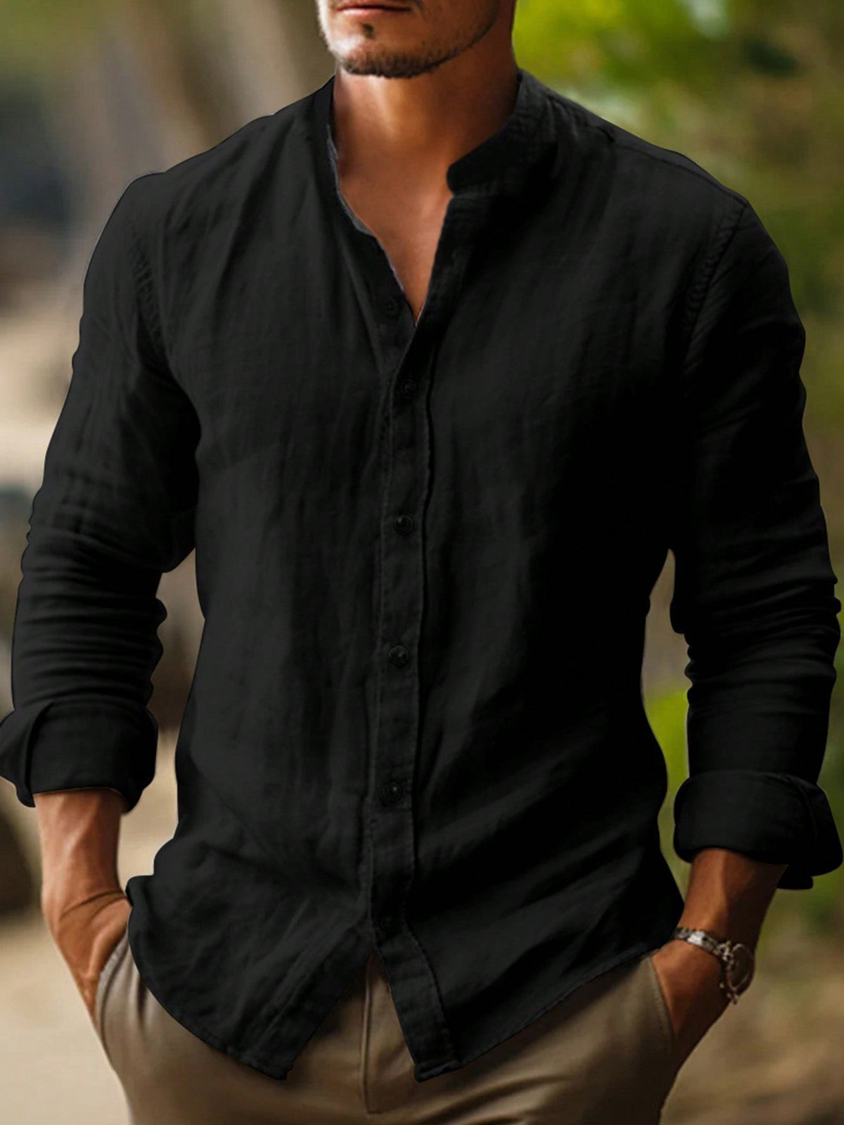 Men's Casual Shirt Short-Sleeve Button-Up Collared Holiday Beach Smart-Casual Relaxed Fit Everyday Versatile Corwin