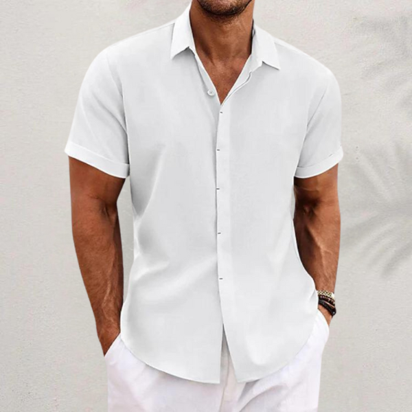 Men's Collared Shirt Classic Long-Sleeve Button-Up Timeless Smart-Casual Office Casual Everyday Relaxed Fit Thurston