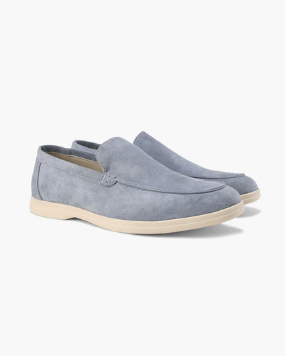 Men's Suede Loafers Slip-On Round Toe Moccasin Smart-Casual Office Casual Everyday Formal Leather Look Ellery