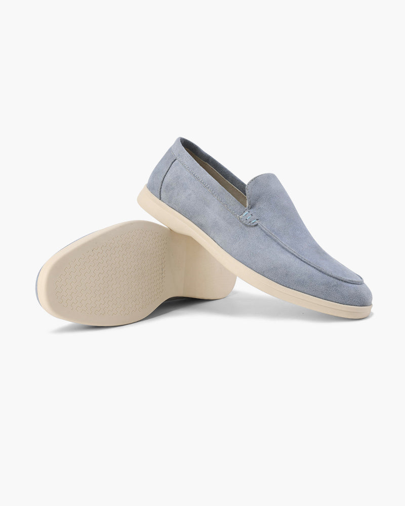 Men's Suede Loafers Slip-On Round Toe Moccasin Smart-Casual Office Casual Everyday Formal Leather Look Ellery