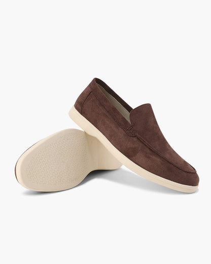 Men's Suede Loafers Slip-On Round Toe Moccasin Smart-Casual Office Casual Everyday Formal Leather Look Ellery
