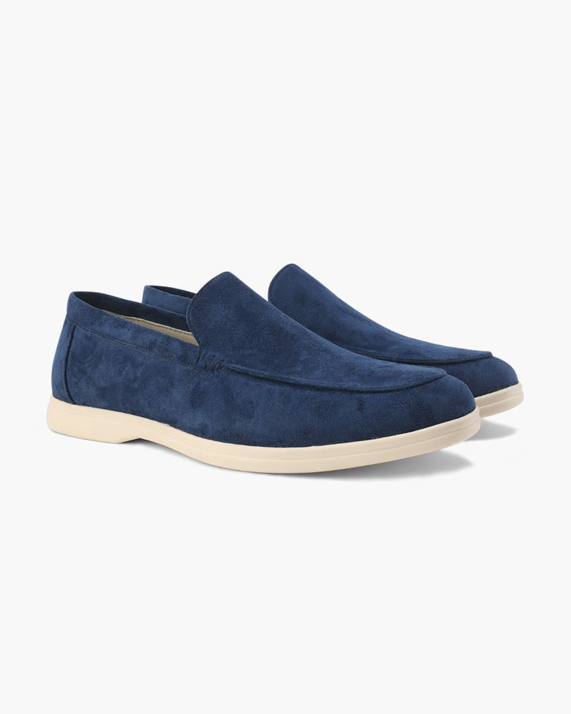 Men's Suede Loafers Slip-On Round Toe Moccasin Smart-Casual Office Casual Everyday Formal Leather Look Ellery