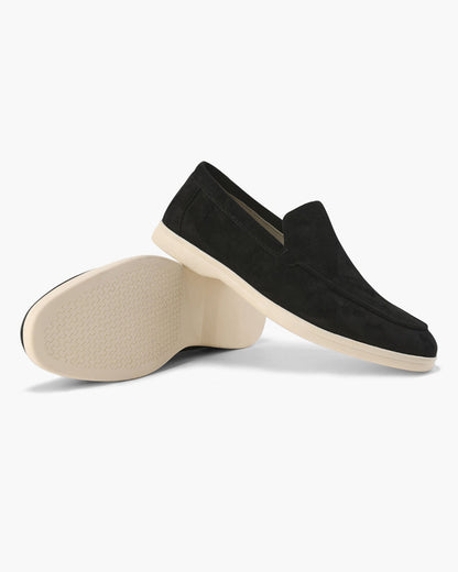 Men's Suede Loafers Slip-On Round Toe Moccasin Smart-Casual Office Casual Everyday Formal Leather Look Ellery