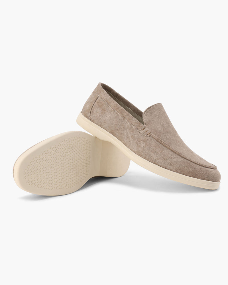 Men's Suede Loafers Slip-On Round Toe Moccasin Smart-Casual Office Casual Everyday Formal Leather Look Ellery