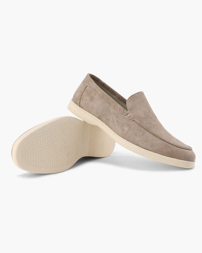 Men's Suede Loafers Slip-On Round Toe Moccasin Smart-Casual Office Casual Everyday Formal Leather Look Ellery