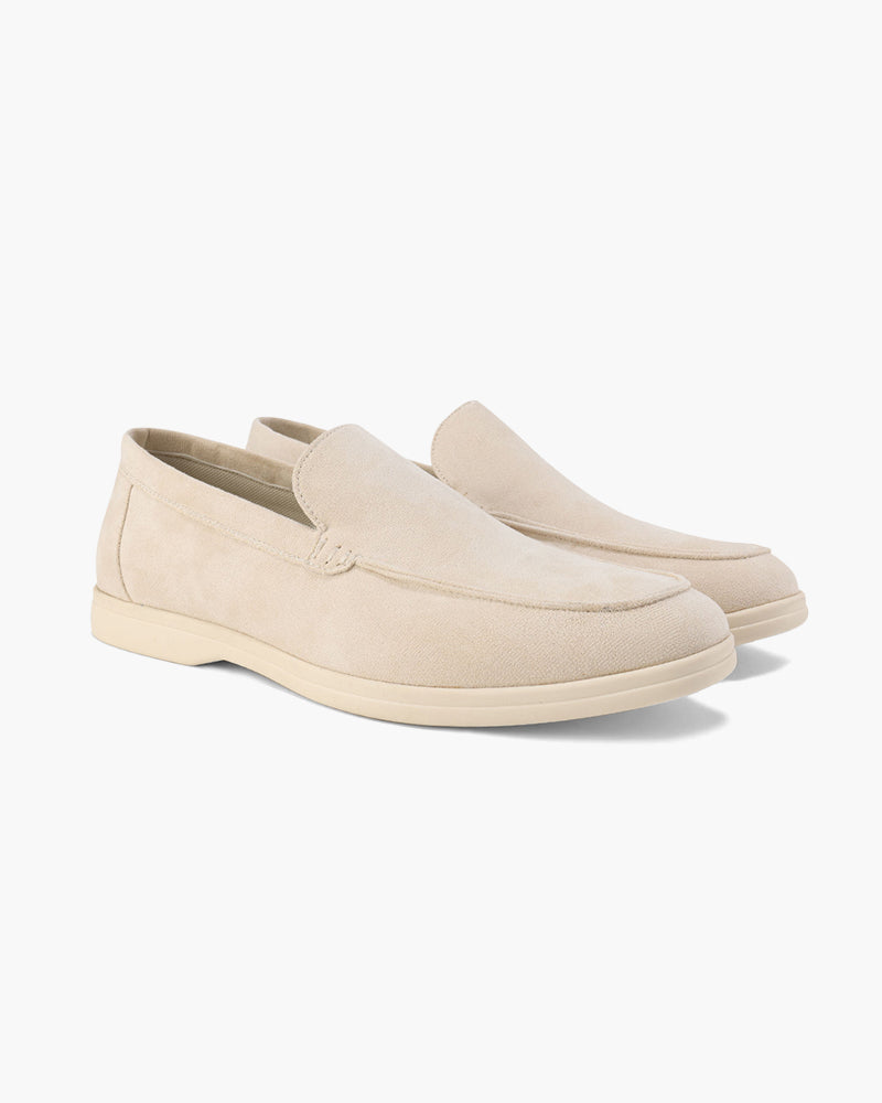 Men's Suede Loafers Slip-On Round Toe Moccasin Smart-Casual Office Casual Everyday Formal Leather Look Ellery