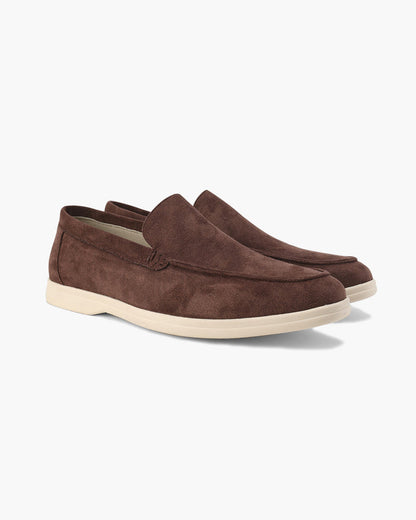 Men's Suede Loafers Slip-On Round Toe Moccasin Smart-Casual Office Casual Everyday Formal Leather Look Ellery